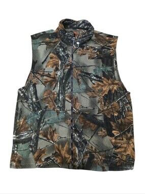 Trail Crest Camouflage Fleece Jacket - Green & Brown Vets